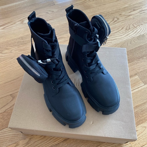 Steve Madden | Shoes | Steve Madden Black Thora P Boots | Poshmark